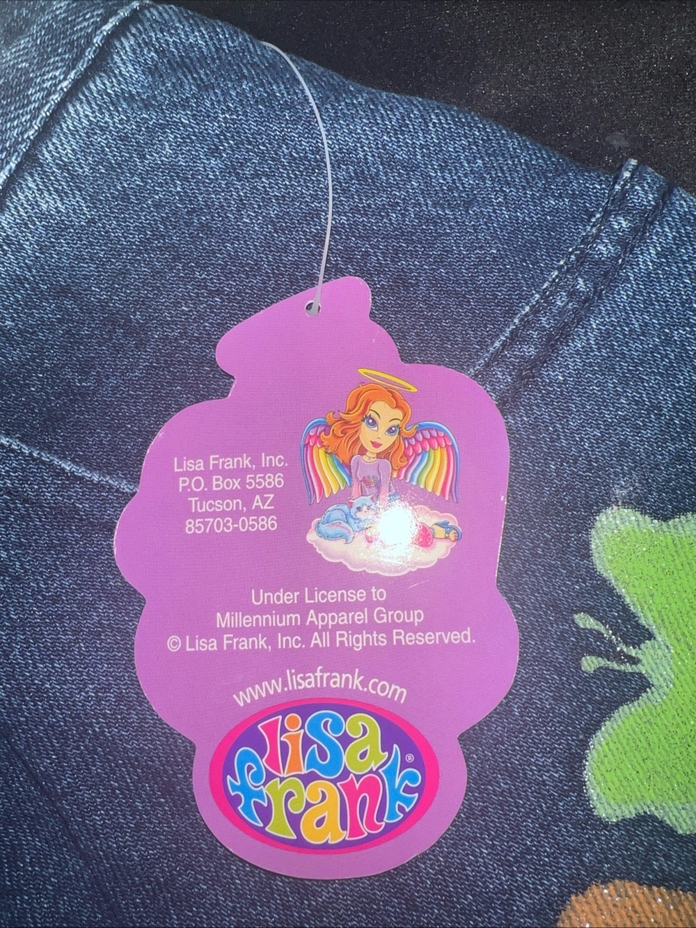 Girls sz 16 nwt Lisa Frank straight leg jeans - Picture 5 of 11